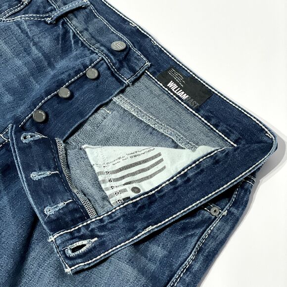 William Rast Jake Straight Fit Button Fly Medium Wash Jeans Men’s Size 38x34 - Picture 2 of 7